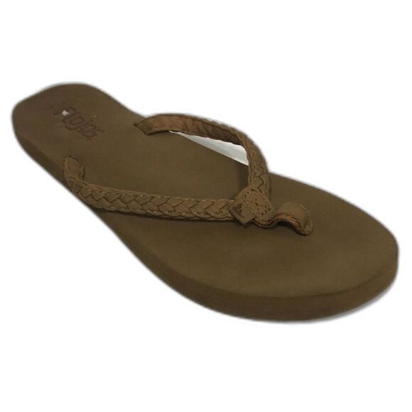 FLOJOS Sandals Women's Size 6.5 Brown Braided Flip Flop Thong - Picture 10 of 10